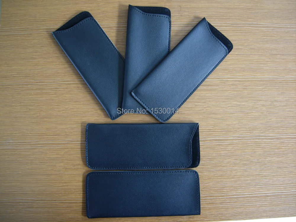 

eyeglass soft reader's slip-in pouch in PU leather eyeglass case