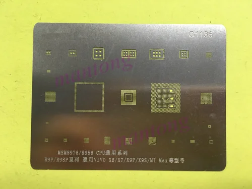

2pcs-10pcs BGA Stencil Direct Heating Reballing Stencil for OPPO R9P SP MSM8976 MSM8956 FOR xiaomi VIVO X6 X7 X9P X9S MAX series