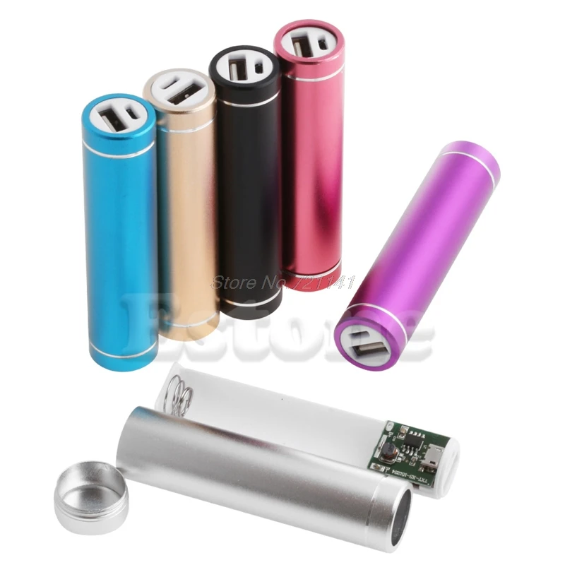 

1 PC Metal 5V USB Power Bank Case Kit 1X 18650 Battery Charger Box DIY For Cell Phone Electronics Stocks