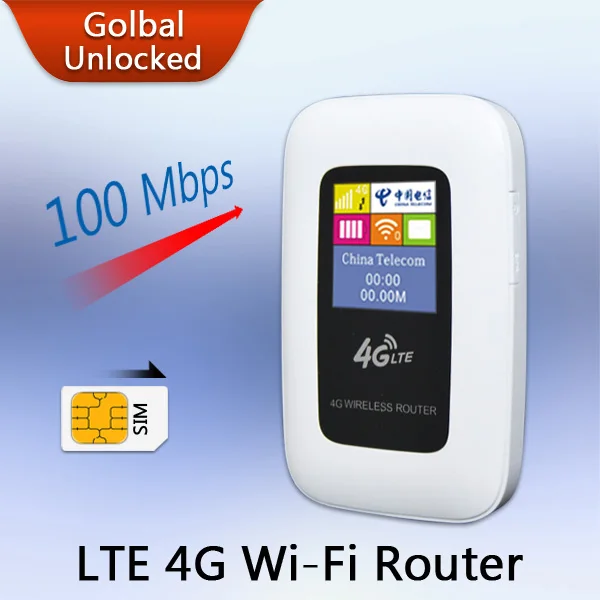 2015 New Support LTE WCDMA GSM Unlocked Wireless Pocket Router Mobile WiFi Hotspot 3G 4G WiFi Router with SIM Card Slot