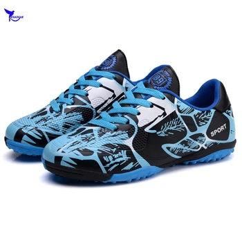 

Size 31-36 Boy Kids Indoor Turf Soccer Shoes 2019 Football Boots Hard Court TF Futsal Cleats Trainers Sneakers Chaussure De Foot