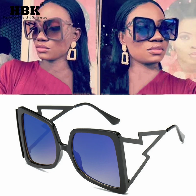 

Modern Square 90s Sunglasses Women Gradient 2019 Summer Street Style Sunglasses Ins Popular Metal Frame Shades UV400