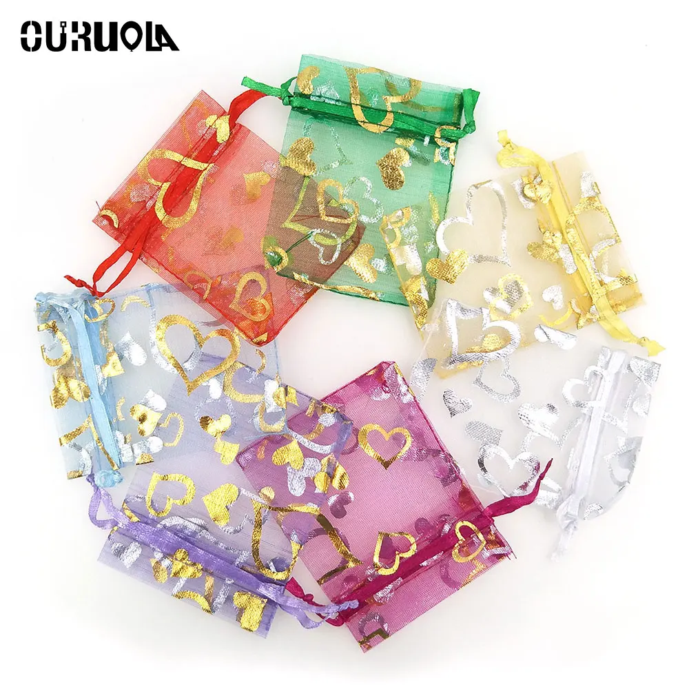20pcs Organza Gift Bag Small Plastic Bags Sachet Plastique Bonbon