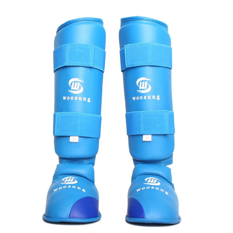 

KARATE Shin guard Pad Leg Instep Protector Boxing Leggings Taekwondo Sanda MMA Training removable shin guard