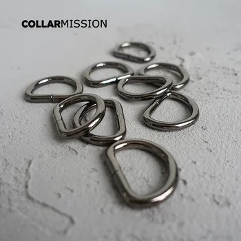 

50pcs/lot Diy dog collar heavy duty unwelded metal buckle flat Dee rings for 20mm webbing garment Backpack bag accessory DK20QH