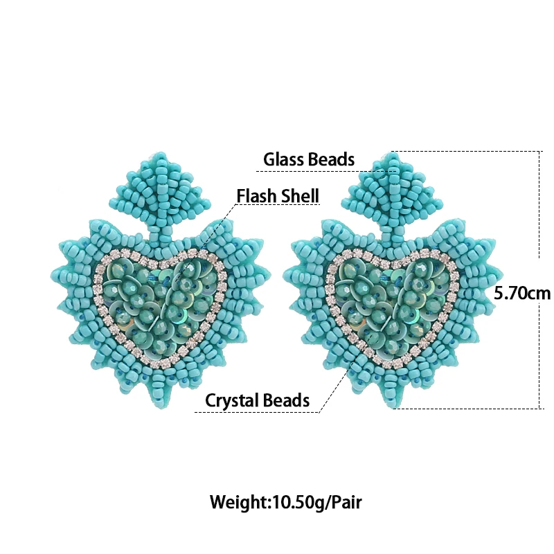 Charm Full Simulated Pearl Beads Statement Stud Earrings Vintage New Wonder Wedding Jewelry Stud Earrings for Women size
