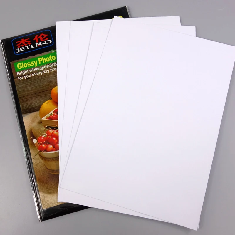 A4 inteiro folhas foto papel adesivo auto adesivo para a impressora a jato de tinta da cor