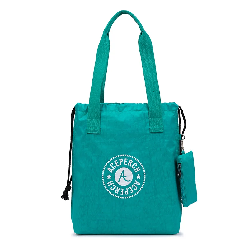 ACEPERCH женские студенческие хозяйственные сумки и сумочки нейлоновые водонепроницаемые Переносные сумки на одно плечо женские прочные хозяйственные сумки - Цвет: Green