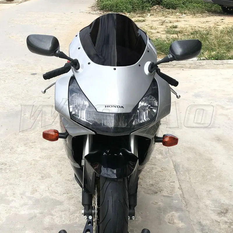 Мотоцикл двойной пузырь лобовое стекло ветер экран для 2002 2003 Honda CBR900RR CBR954RR CBR 900 954 RR 02 03 Fireblade Черный - Цвет: Black