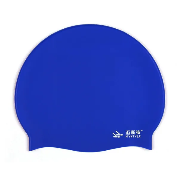 Сплошной цвет силиконовая шапочка для купания шляпы водонепроницаемые взрослый 4 цвета
