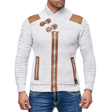ZOGAA, мужские свитера, длинный рукав, вязаный кардиган,, водолазка, пуловер, зимняя уличная одежда, высокое качество, Рождественский свитер для мужчин