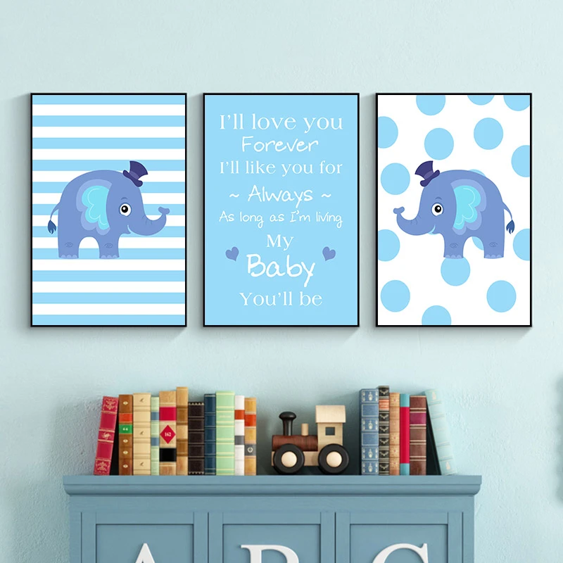 baby elephant wall art