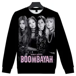 Новые продукты Популярных BLACKPINK Корейский Kpop Стиль Толстовка Большой Размеры 4XL Для мужчин/wo Для мужчин Толстовка Мода Спортивная