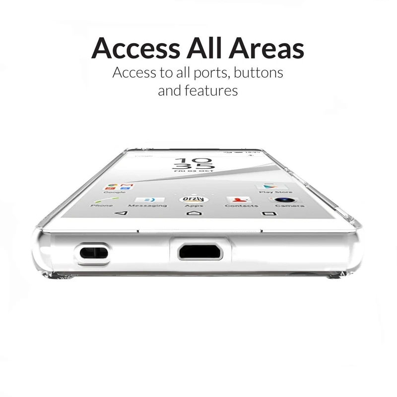 Чехол с полной защитой для Sony Xperia Z5 Compact z5 Premium прозрачный мягкий силиконовый