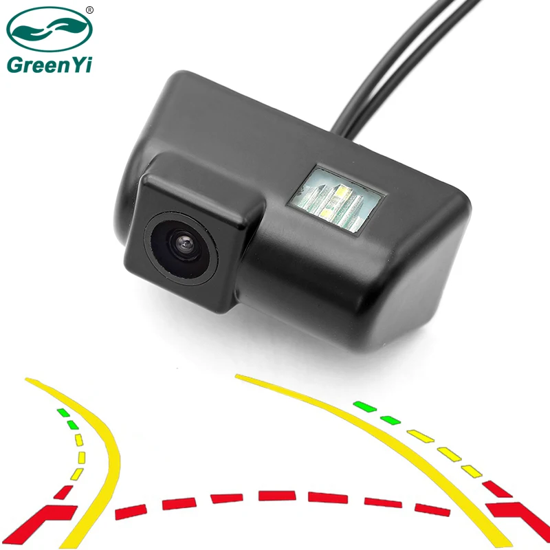 

GreenYi Dynamic Trajectory Parking Line Vehicle Rear View Camera for Ford Transit Connect Waterproof Night Vision Reverse Camera