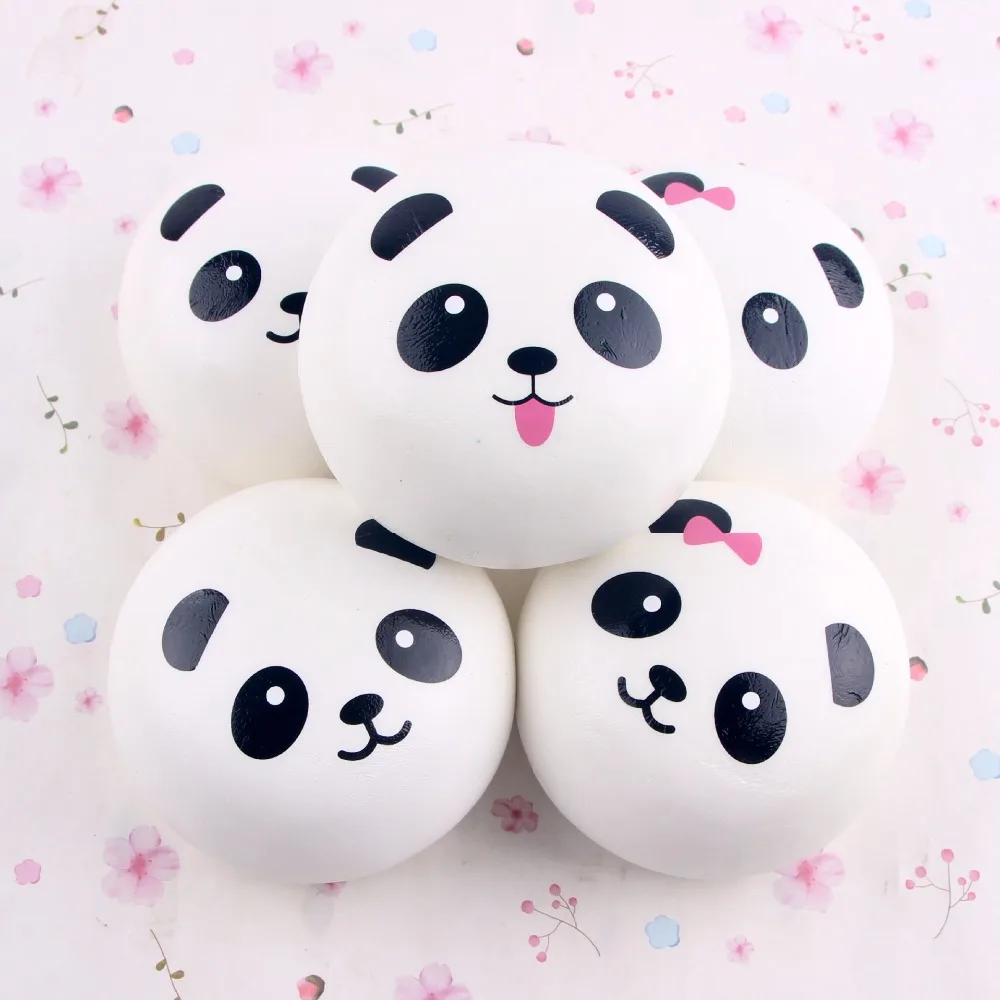 10cm Cute Cartoon Jumbo Chubby Black White Panda Bread Phone 10cm Cute Cartoon Jumbo Chubby Black White Panda Bread Phone