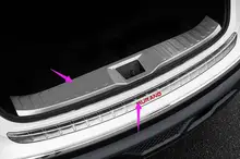 Stainless steel Inside outside Rear Bumper Sill Protector FOR Morano 2015