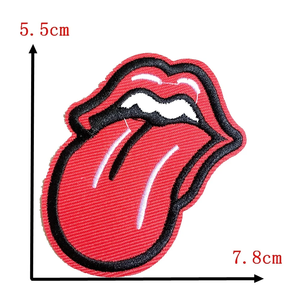10 шт./компл. 3D красный Tonge термонаклейки патч наклейки для одежды сюжетные аппликации губы нагрудный знак «сделай сам» Лоскутная работа; 3 размера; - Цвет: Антикварная медь