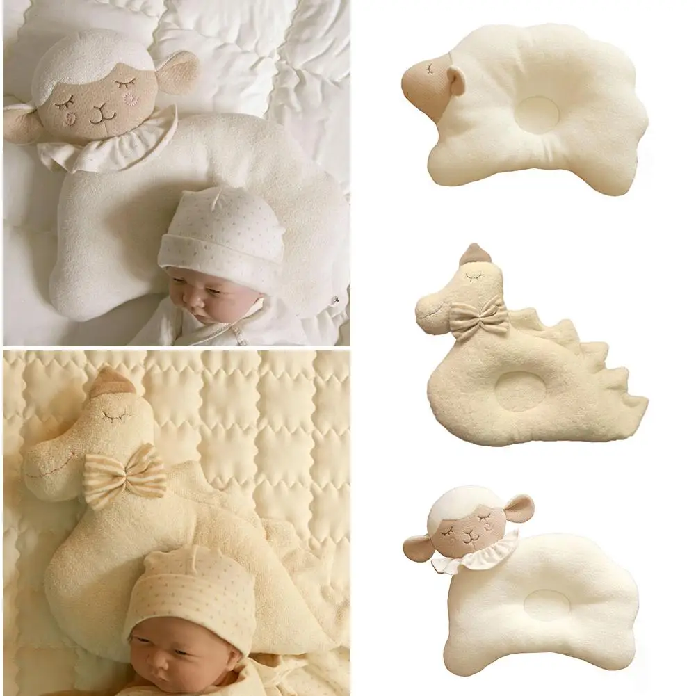 Новорожденных хлопок многофункциональный стереотип подушку ребенка животное Форма голову подушку ребенок спит коррекции