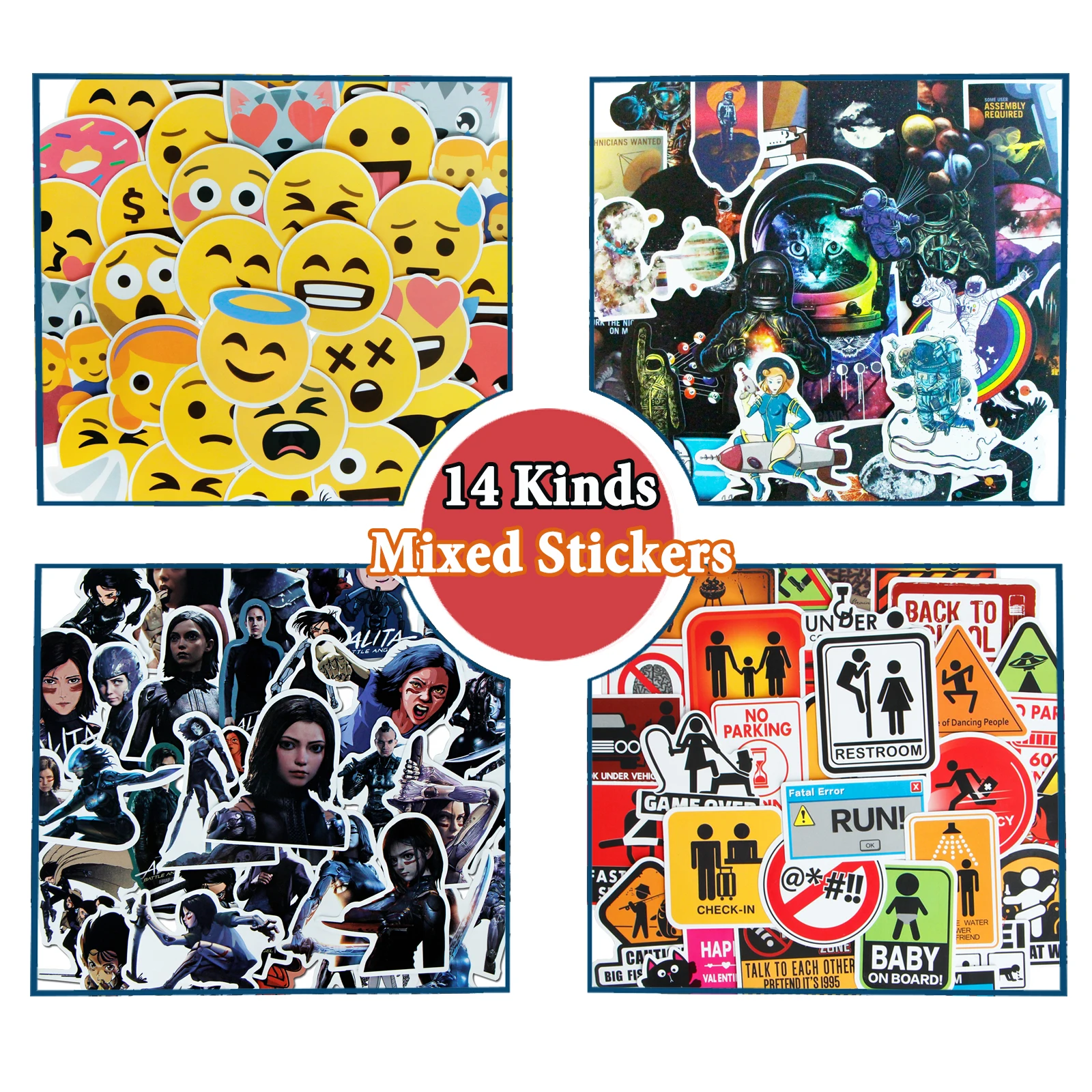 

50 PCS / Lot Funny Mix Style Super Hero Galaxy Stickers for Avengers for Laptop Kid Skateboard Phone Motorcycle Graffiti Sticker