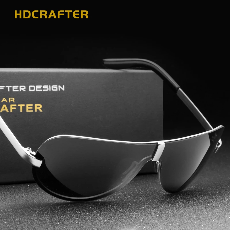 Очки солнцезащитные HDCRAFTER Мужские поляризационные модные брендовые