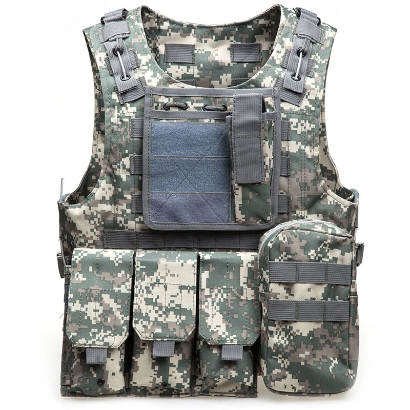 Камуфляжный охотничий военный тактический жилет Wargame Body Molle Armor армейский охотничий жилет CS Уличное оборудование джунглей с 5 цветами