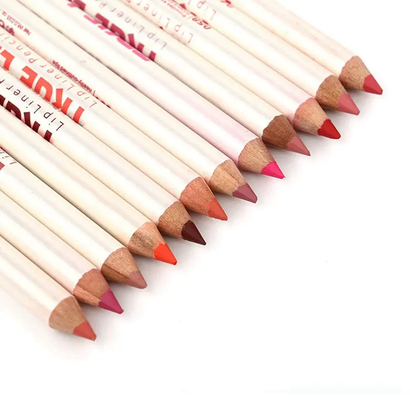 12 Colors / Set lipstick Pencil Stylish Sexy Matte Stick Waterproof Lasting Lip Liner Beauty Makeup Cosmetic Pigments | Красота и