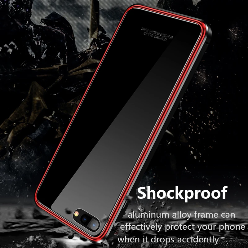 Для iPhone 8 чехол Роскошные Жесткий металлический Алюминий сплава рама Закаленное Стекло задняя крышка чехол для телефона для iPhone 7 Plus крышка Капа