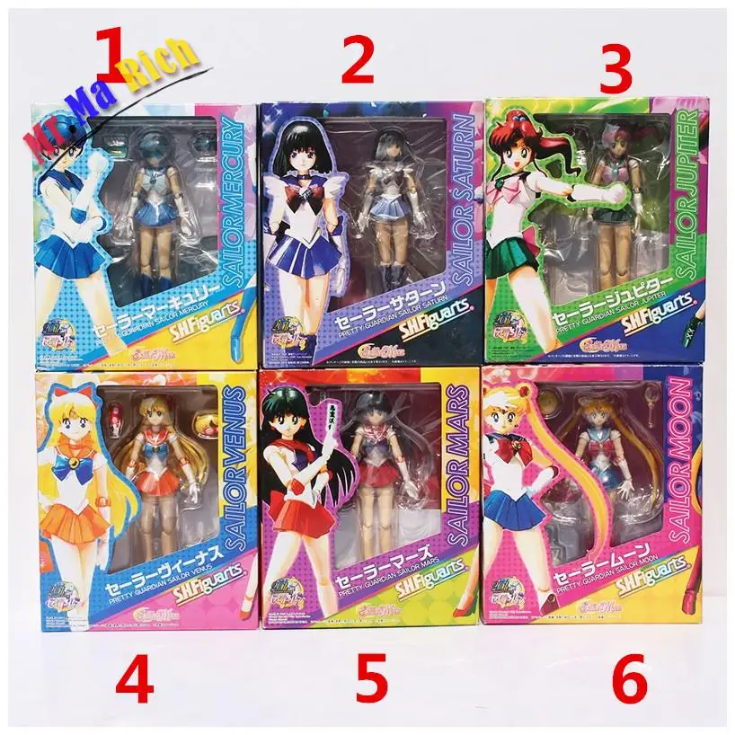Игрушка Sailor Moon Tsukino Usagi Mars Jupiter Venus Mercury фигурка 6 &quot15 см | Игрушки и хобби