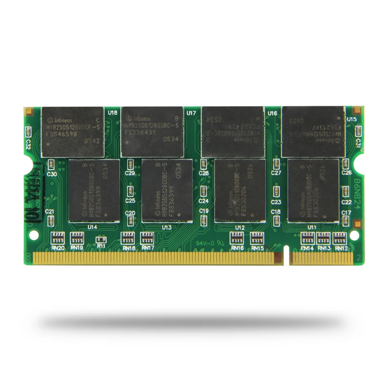 Acheter Mémoire Ram DDR1 1 GB pour Ordinateur Portable Ordinateur Portable Sodimm Memoria 400 Mhz 333 Mhz 266 MHz 400 Mhz 512 MB DDR PC 3200 2700 2100 SO DIMM Béliers