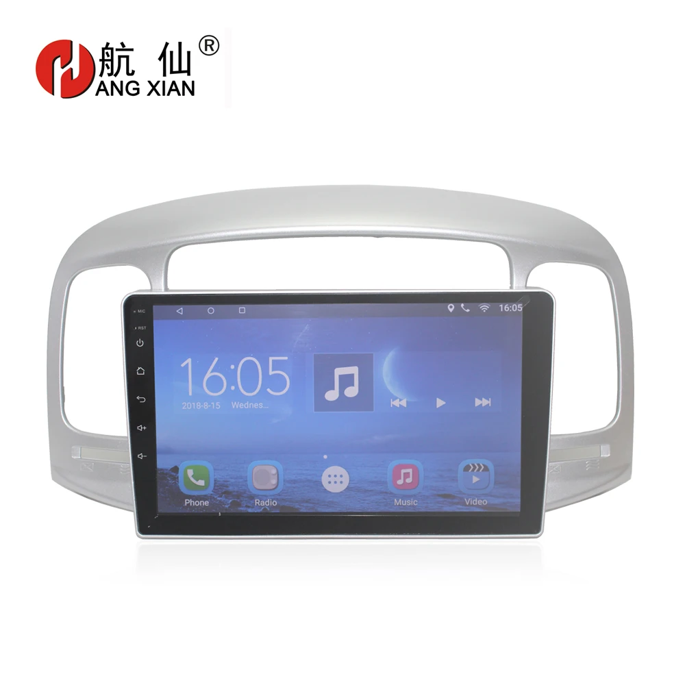 

Hang xian 9" Quad Core Android 7.0 Car DVD Player For Hyundai Accent 2006-2011 car radio multimedia GPS Navigation BT,wifi,SWC