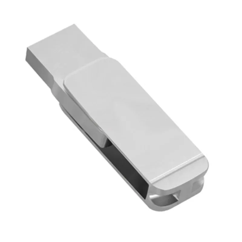 USB2.0 Flash Drive поворотный флэш-накопители для iPhone USB Flash Drive, iPad Memory Stick, android сотовый телефон компьютеры-серебро, серый