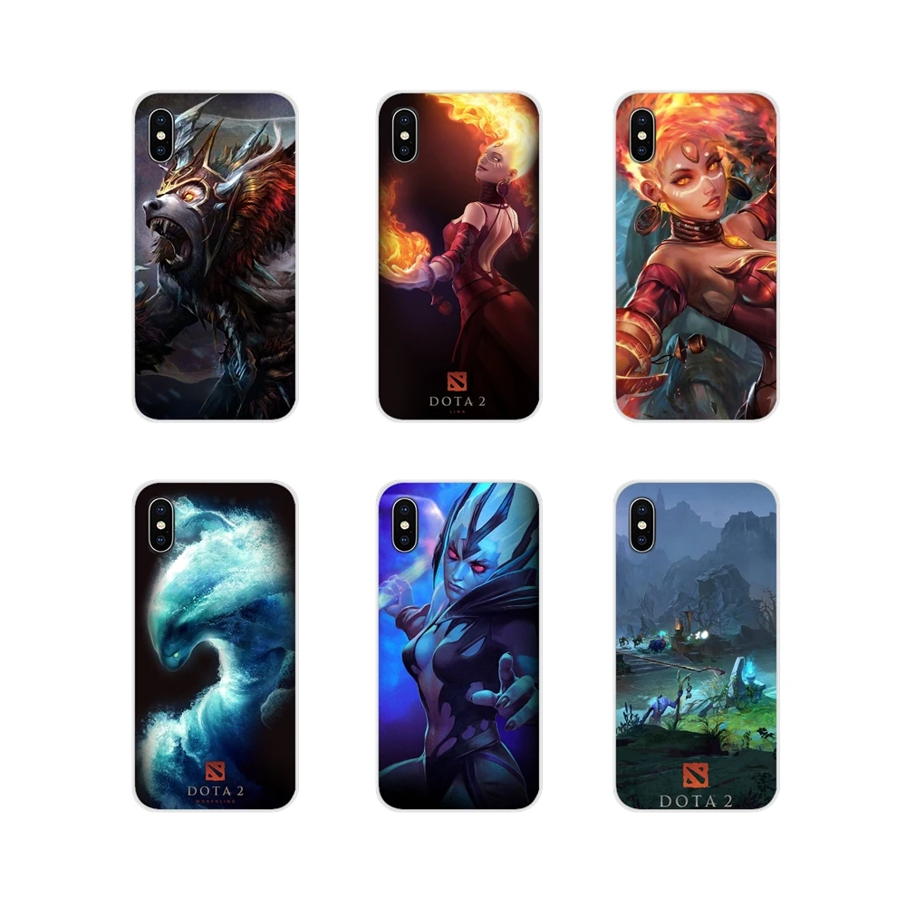 dota 2 black Accessories Phone Cases Covers For Apple iPhone X XR XS MAX 4 4S 5 5S 5C SE 6 6S 7 8 Plus ipod touch | Мобильные