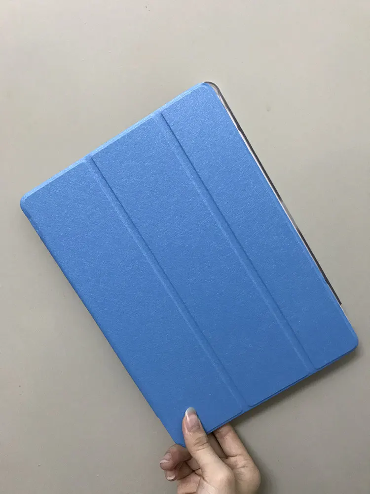Ультратонкий 3 раза Фолио pu кожаный чехол-подставка для VOYO Q101 4G/i8 10,1 дюймов планшетный ПК+ экранная пленка подарок - Цвет: blue