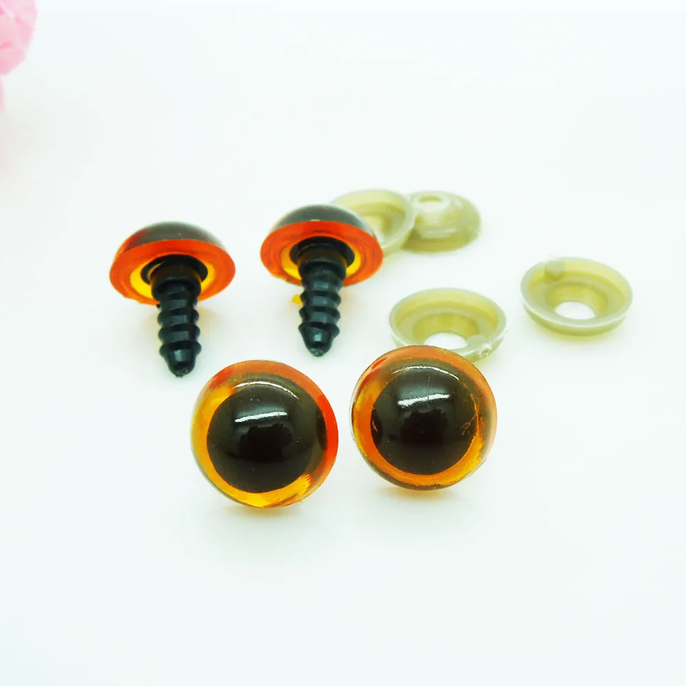 50pcs 10mm 12mm 14mm Plastic Safety Eyes Clear for Amigurumi or crochet  doll Animal Puppet Making - AliExpress