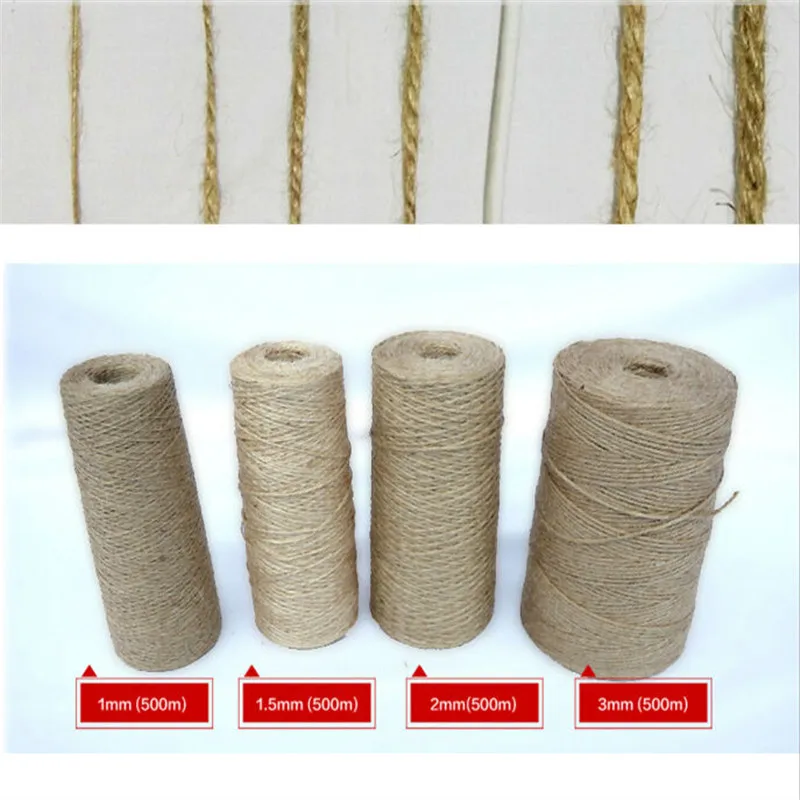 Pick 1 мм 2 3 4 5 6 диаметр натуральные пеньковые шнуры льняной джутовый шнур нить для