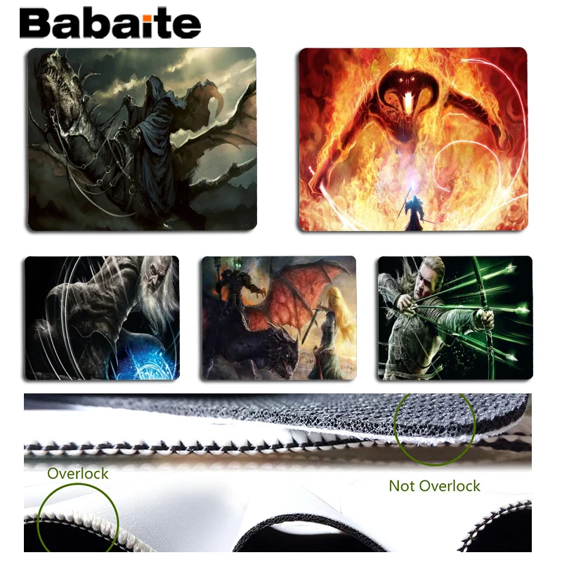 

Babaite The Lord of the Rings gamer play mats Mousepad Size for 25x29cm Gaming Mousepads