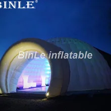 10 м гигантский открытый надувной купол палатка реклама снег igloo коммерческое событие палатка выставка светодиодный свадебный шатер для продажи