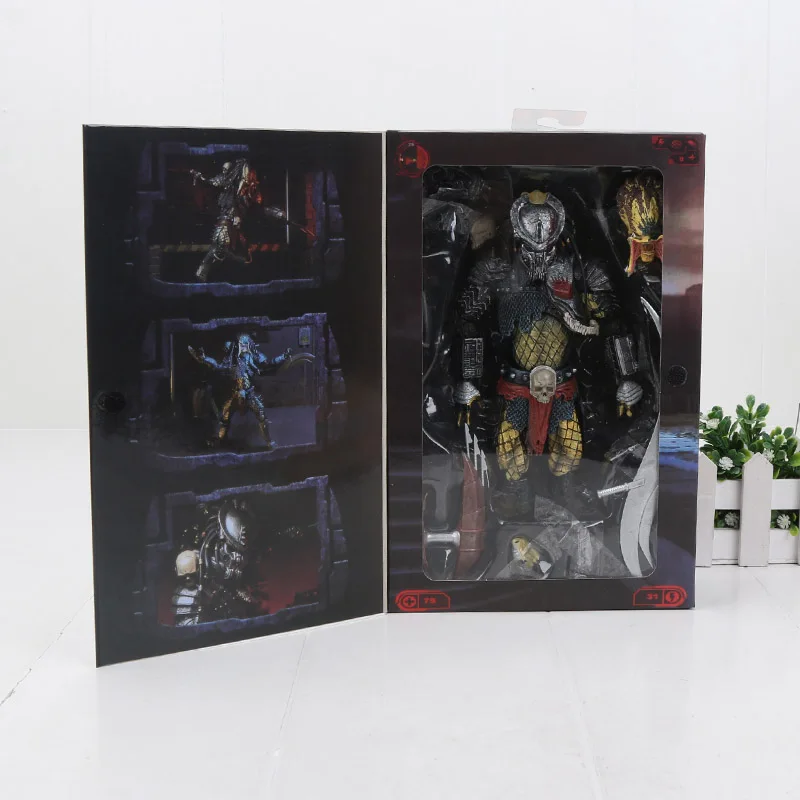 18 см игрушки NECA игра God of War 4 Кратос ПВХ фигурка призрак Спарты Кратос Коллекционная модель игрушки куклы " масштаб - Цвет: Predator knife box