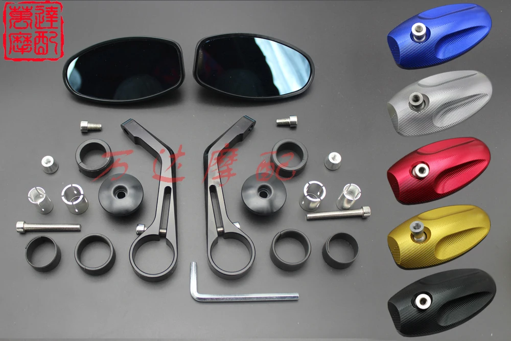 

motorcycle mirror Common 7/8" Bar End Rearview mirror CNC Aluminium For YAMAHA models 5 colors