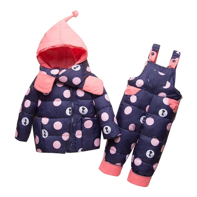 Newest 2018 Winter Baby Girls Clothes Sets Children Down Jackets Kids