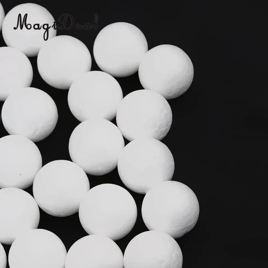300x Modelling Polystyrene Styrofoam Foam Ball White Craft Balls DIY Kids Gifts Crafts Christmas Party Decoration 20mm 25mm 27mm