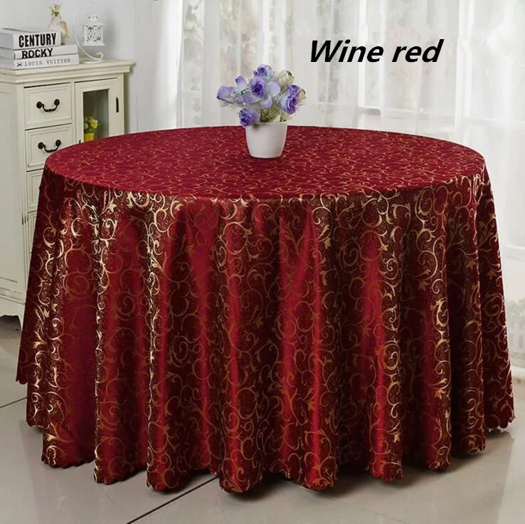 

2017 new product and factory price European Round Polyester 10pcs jacquard embroidery table cloth FREE SHIPPING Marious