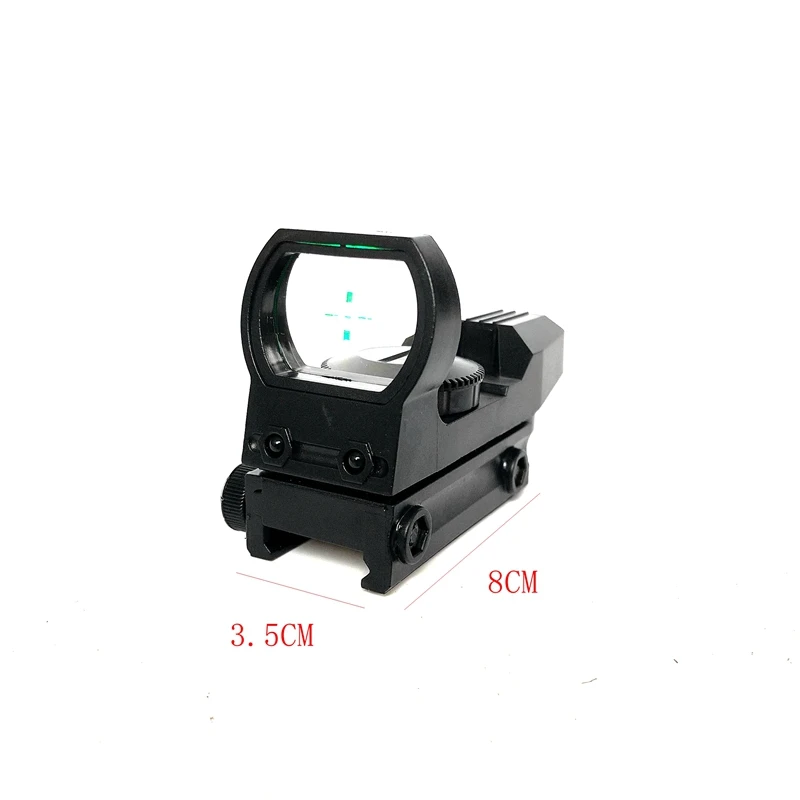 20 مللي متر السكك الحديدية Riflescope الصيد الادسنس البصريات نطاق الثلاثية الأبعاد النقطة الخضراء البصر ريفلكس شبكاني التكتيكية بندقية البصر