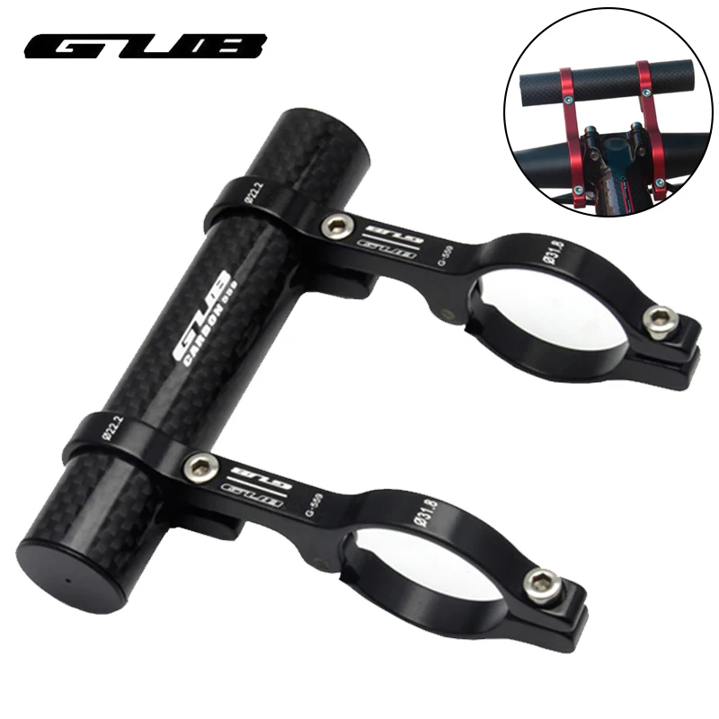 

11CM Extender Carbon Bike Headlight Holder Bicycle HandleBar Extended Bracket Multifunction Accessories Ultralight Mount Support