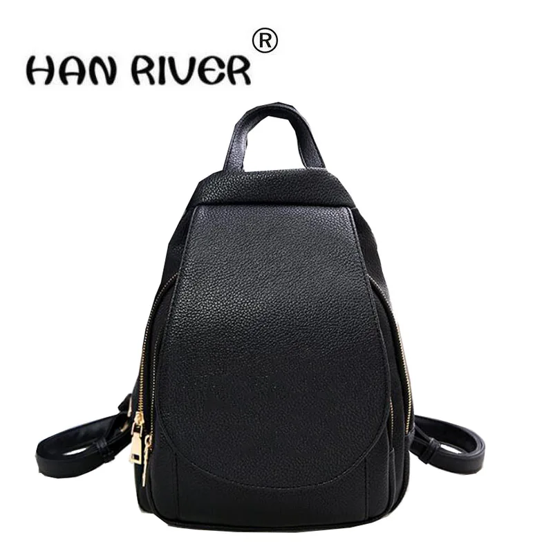 

HANRIVER 2018 new style women's bag style backpack hot style women's leisure travel bag red light gray blue black