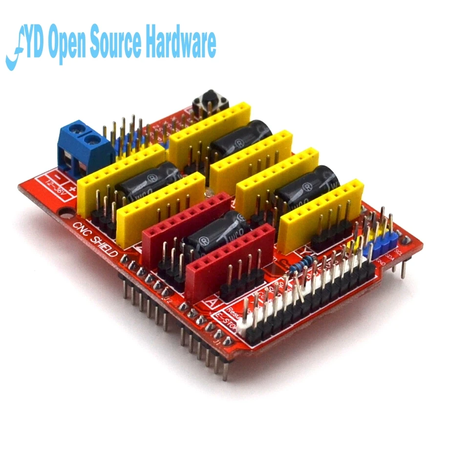 Cnc щит v3 гравировальный станок 3d принтер+ 4 шт. A4988 Плата расширения драйвера для arduino+ UNO R3 с USB кабелем
