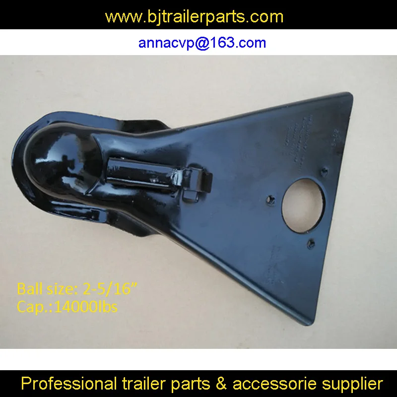 A Frame Trailer Coupler with Black Paint Finish for 2 516 Hitch Ball