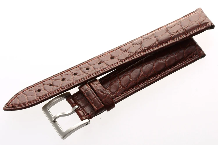 MAIKES высокое качество подлинный ремешок из крокодиловой кожи 14 мм-24 мм Размер Чехол для часов из крокодиловой кожи для Tissot OMEGA Longines