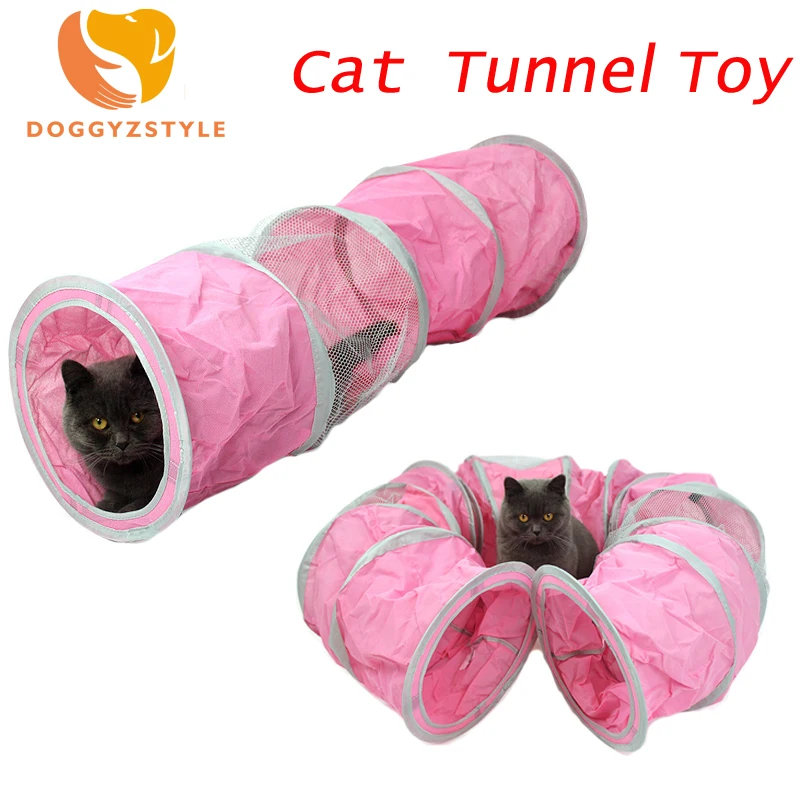 New Arrivel Pet Cat Tunnel Toy Canvas play Crinkle Toys For Small Dogs